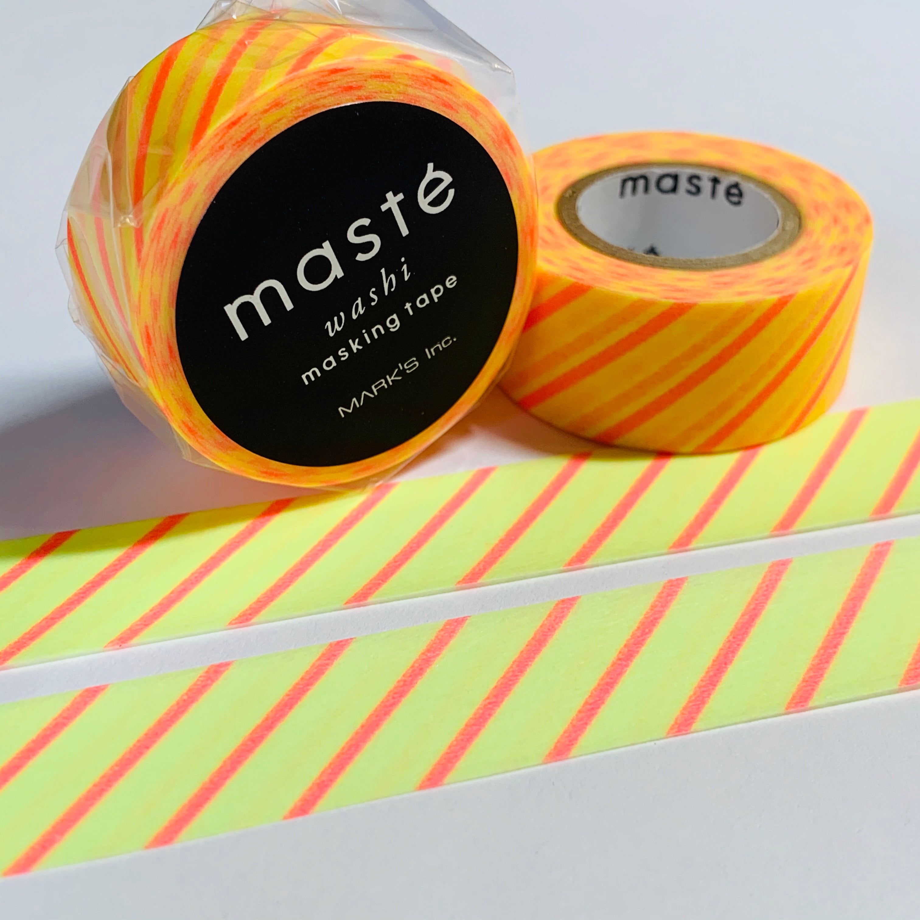 Neon Pink Stripe Washi Tape Maste