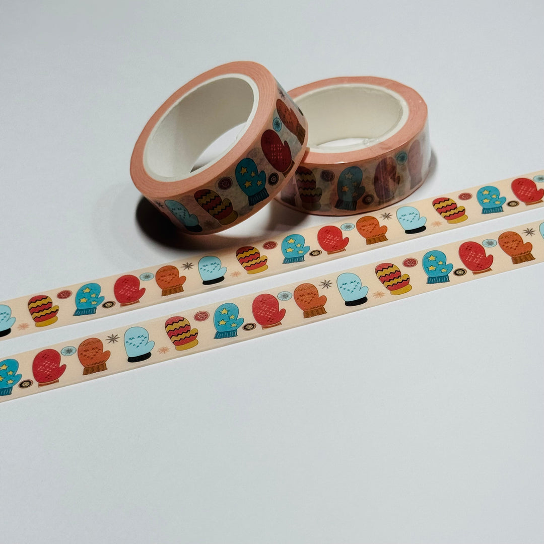 WHO IS MISSING A MITTEN? Washi Tape ~ 1 Roll ~ 15mm x 10m (33 Feet)