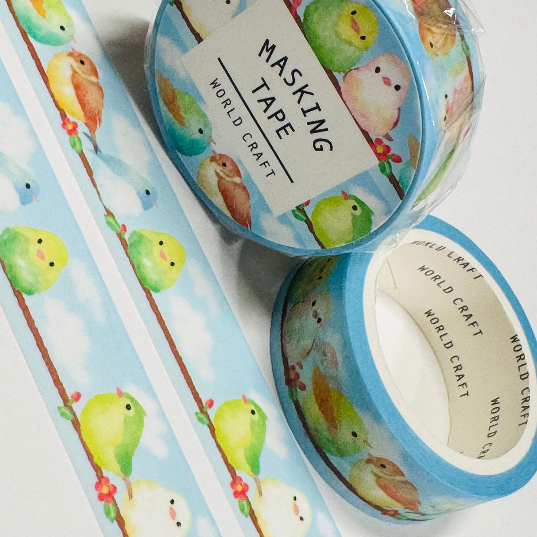 BIRDS Of A FEATHER World Craft Washi Tape ~ 1 Roll ~ 15mm x 7m (23 Feet)