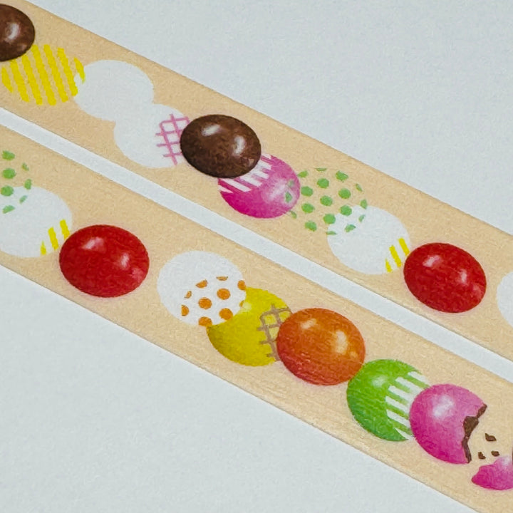 COLOR CHOCO DAGASHI - Penny Candy - MT Washi Tape - 1 Roll - 15mm x 3m (10 Feet)