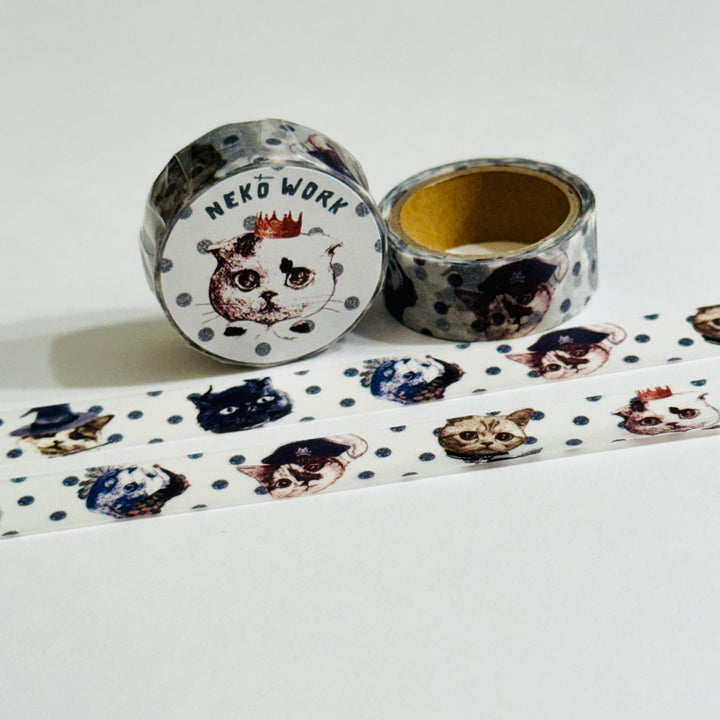 CATS In CHARACTER DRESSING Up Japanese Kitten Washi Tape ~ 1 Roll ~ 15mm x 5m (16 Feet)