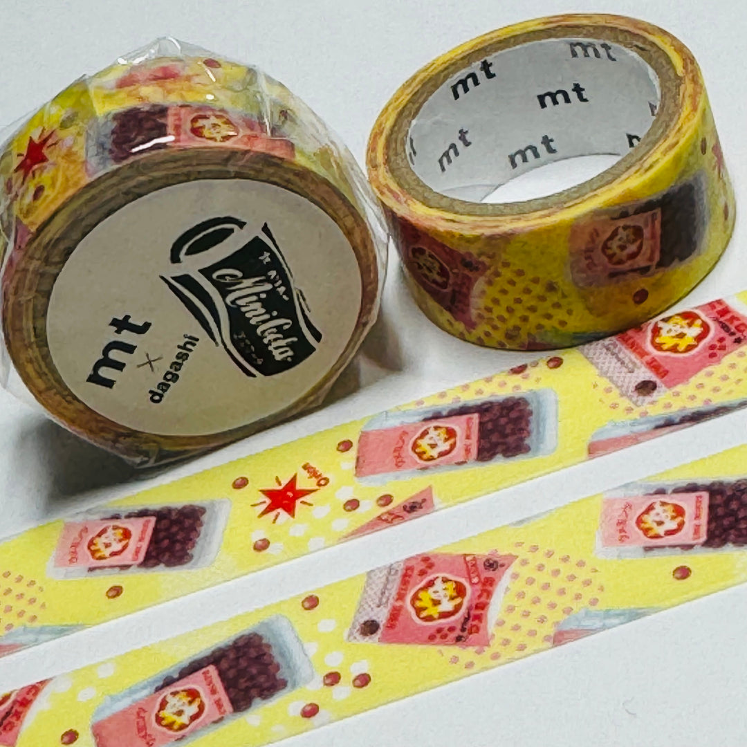 CINNAMON MINTS DAGASHI - Penny Candy - MT Washi Tape - 1 Roll - 15mm x 3m (10 Feet)