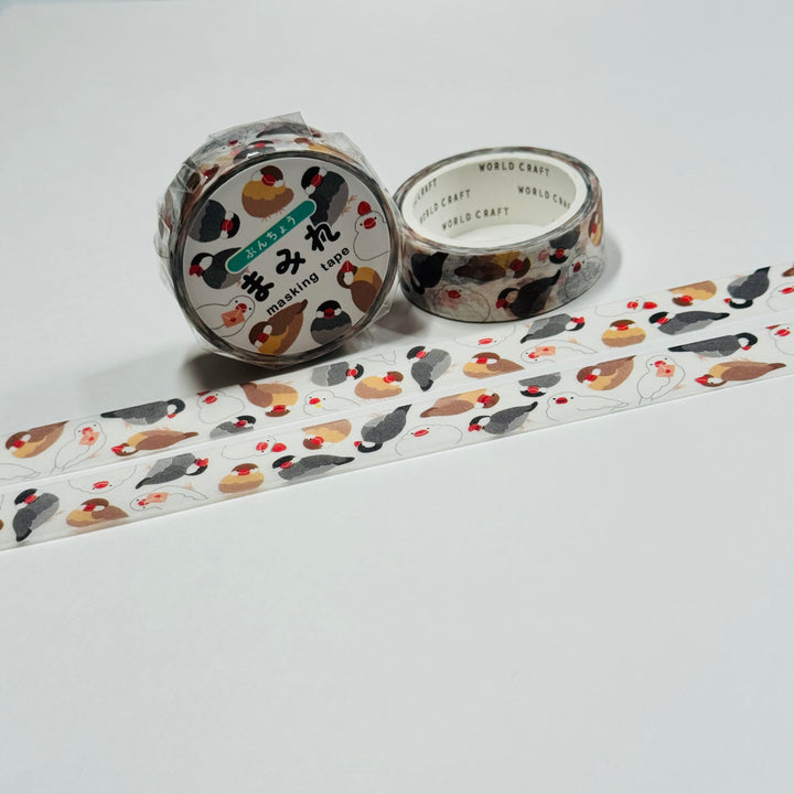 SWIMMING & DIVING PUFFINS World Craft Washi Tape ~ 1 Roll ~ 15mm x 5m (16 Feet)