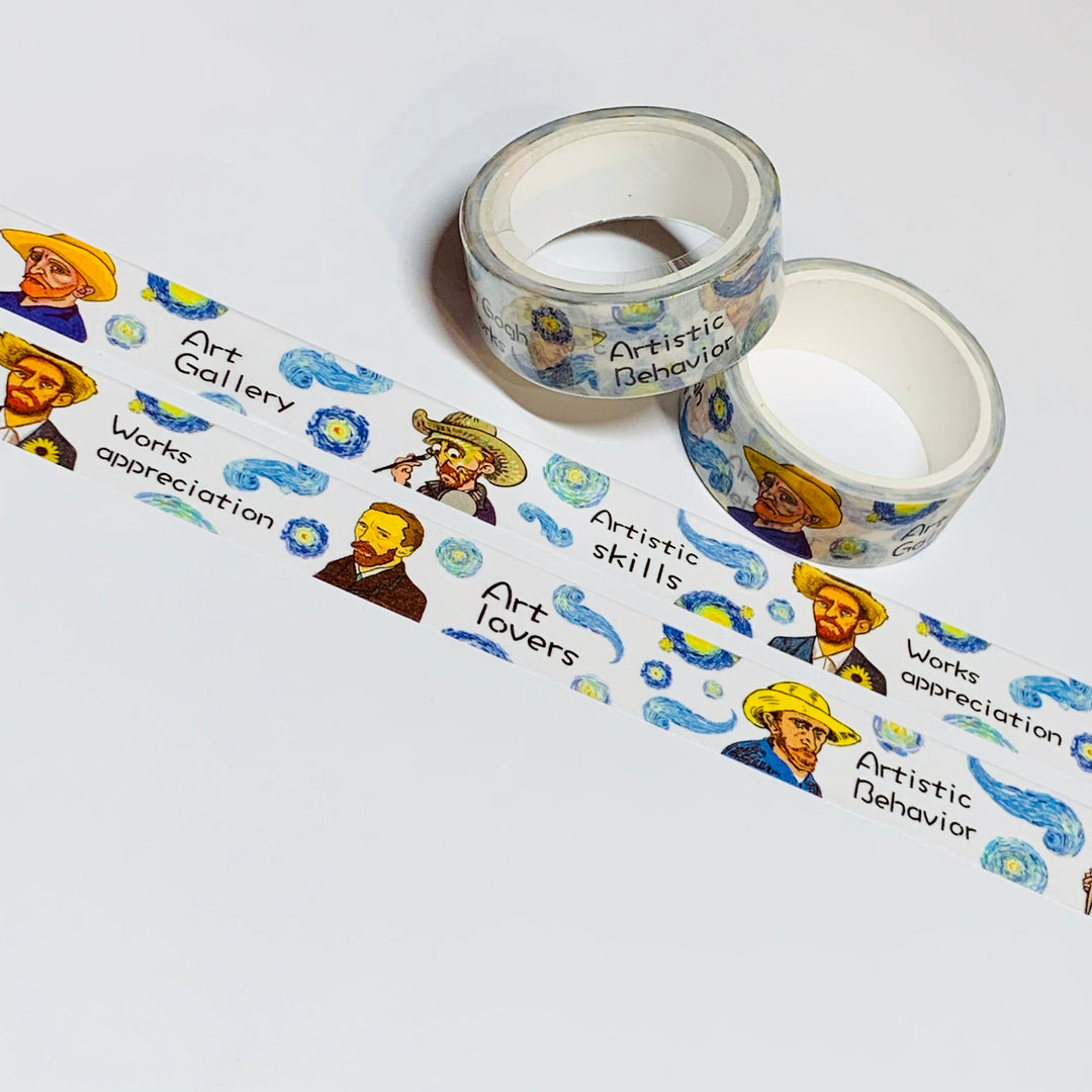 STARRY NIGHT ARTISTIC Behavior Washi Tape ~ 1 Roll ~ 15mm x 5m (16 Feet)