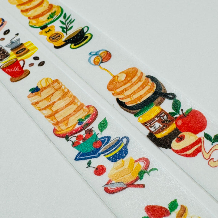 PANCAKES A MILE HIGH World Craft Washi Tape ~ 1 Roll ~ 15mm x 7m (23 Feet)