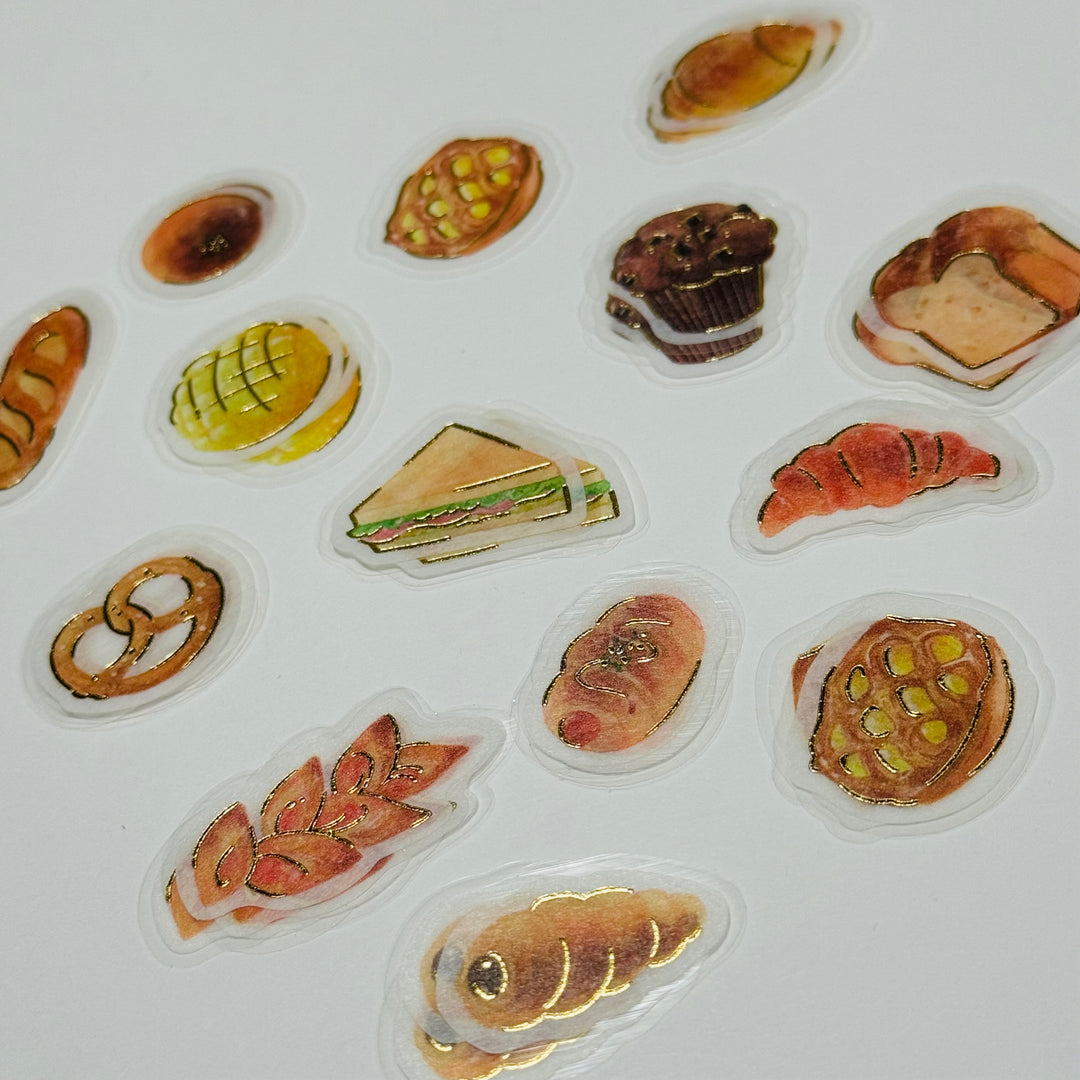 OUI OUI FRENCH PASTRIES BGM Gold Foil Sticker Flakes Pack  ~ 45 Pieces