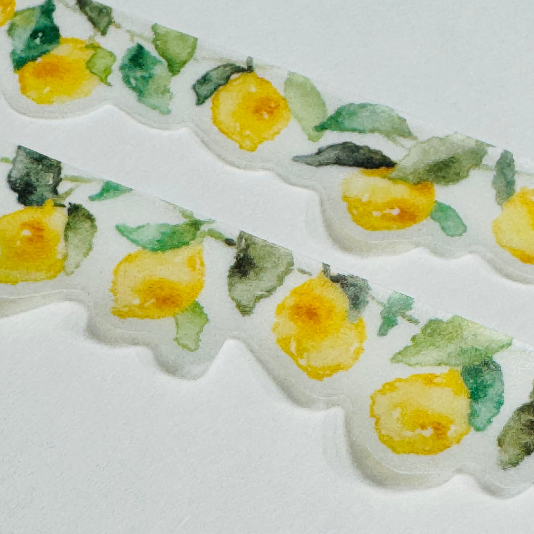 LEMON TREE RIPE For Picking Washi Tape Designed By Mind Wave ~ 1 Roll ~ 18mm x 5m (16 Feet)