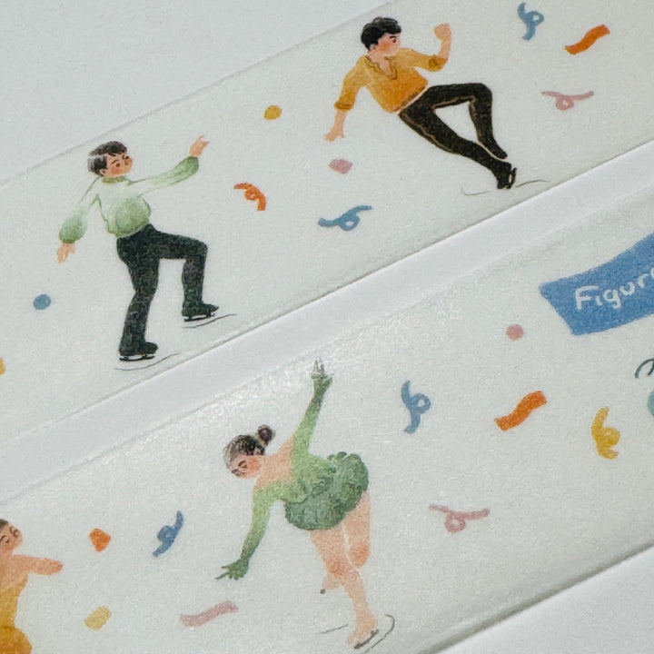 FIGURE SKATING WINTER SPORTS Designed By BGM Washi Tape ~ 1 Roll ~ 30mm x 5m (16 Feet)