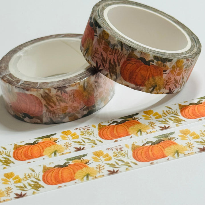 SEASONAL FALL PUMPKIN PATCH Fall Washi Tape ~ 1 Roll ~ 15mm x 10m (33 Feet)