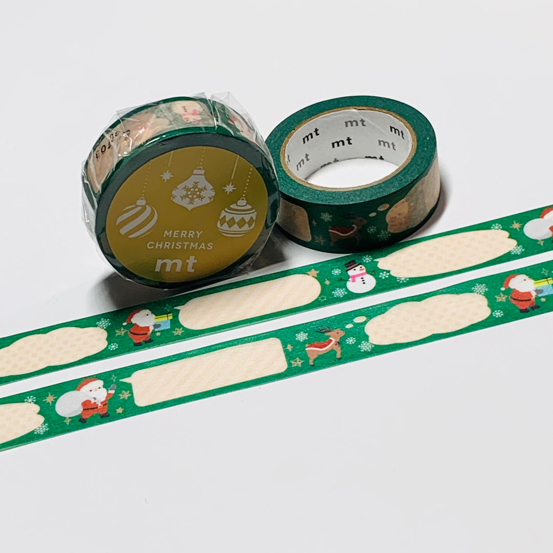 SPEECH BUBBLE BALLOON CHRISTMAS 2023 MT Washi Tape ~ 1 Roll ~ 15mm x 7m (23 Feet)