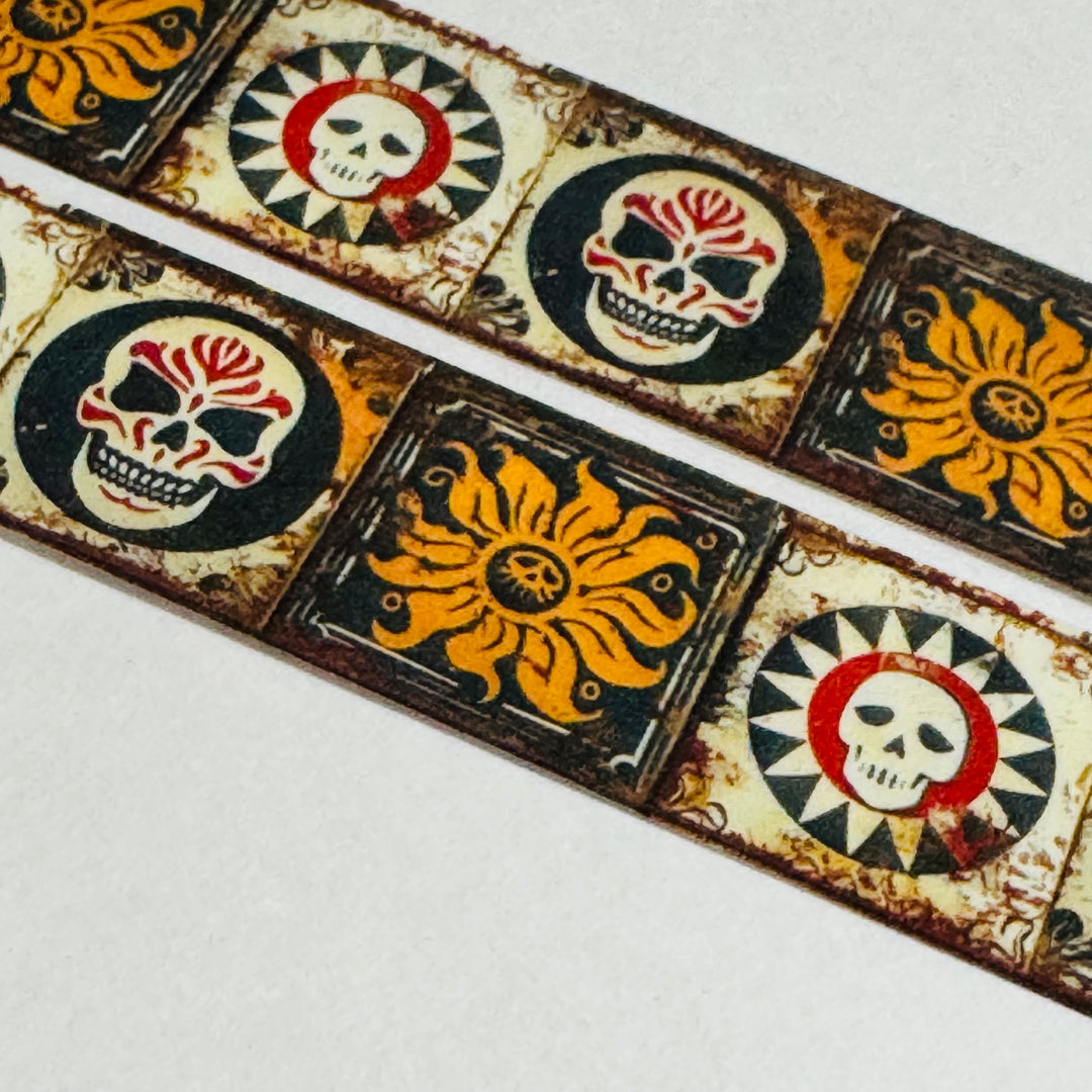 RUSTIC MACABRE HALLOWEEN Tiles Amanda Mischell Washi Tape ~ 1 Roll ~ 18mm x 10m (33 Feet)