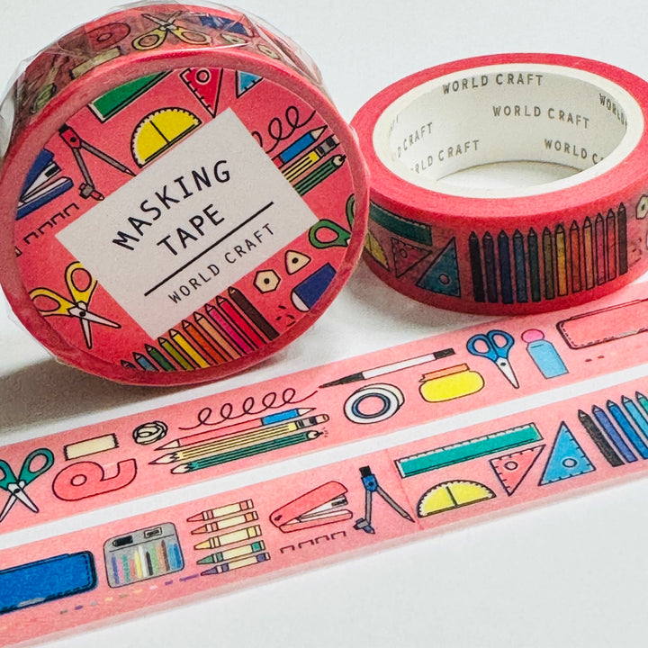 EVERYDAY PLANNER LIFE World Craft Washi Tape ~ 1 Roll ~ 15mm x 7m (23 Feet)