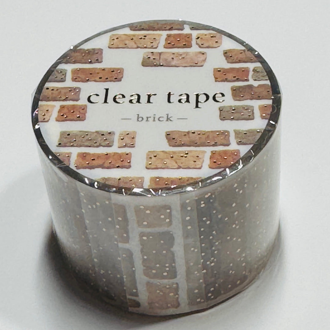 COBBLESTONE BRICK ROAD WITH GOLD FLECKS Mind Wave PET Washi Tape ~ 1 Roll ~ 30mm x 3m (10 Feet)