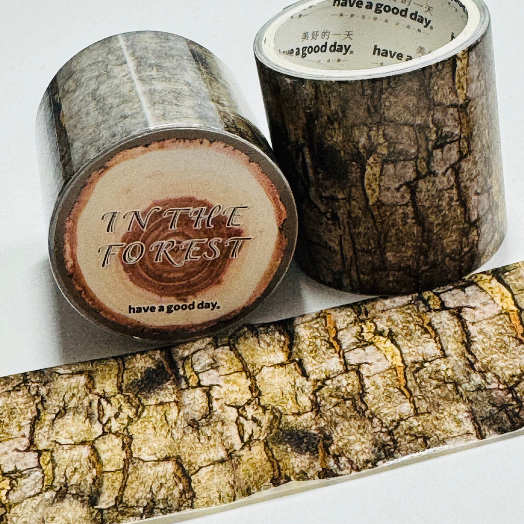 CHINESE TALLOW TREE Stump Woodgrain Washi Tape ~ 1 Roll ~ 40mm x 2m (7 Feet)