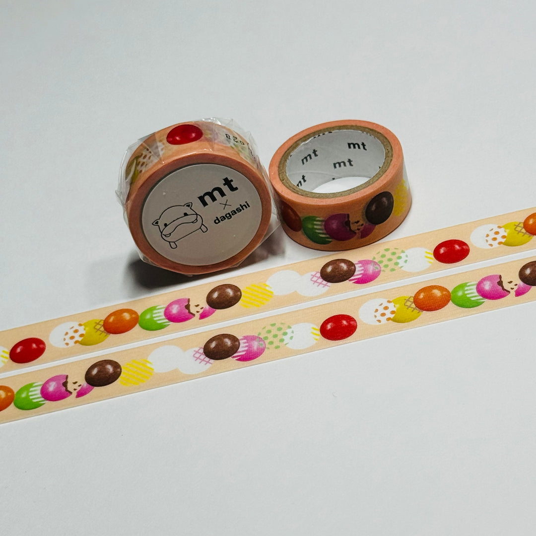 COLOR CHOCO DAGASHI - Penny Candy - MT Washi Tape - 1 Roll - 15mm x 3m (10 Feet)