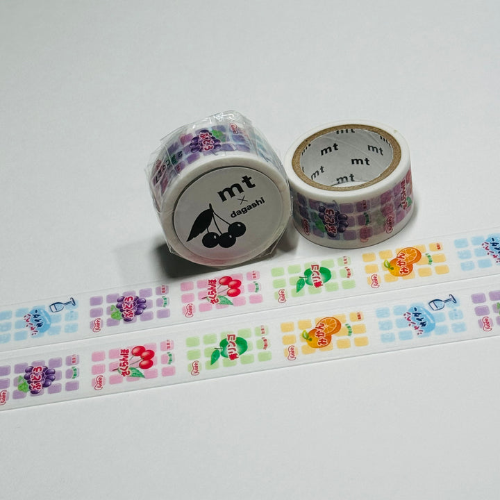 FRUIT MOCHI SAKURANBO DAGASHI - Penny Candy - MT Washi Tape - 1 Roll - 18mm x 3m (10 Feet)