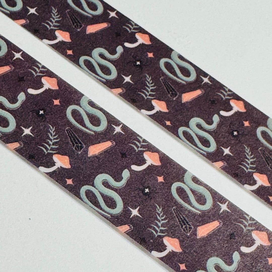 SLITHERING SCALY & COLD-BLOODED SNAKES Halloween Washi Tape ~ 1 Roll ~ 15mm x 10m (33 Feet)