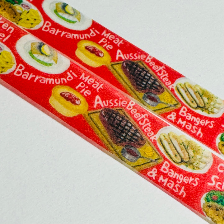 CLASSIC AUSTRALIAN FOOD Saien Masking Washi Tape - 1 Roll - 15mm x 7m (23 Feet)