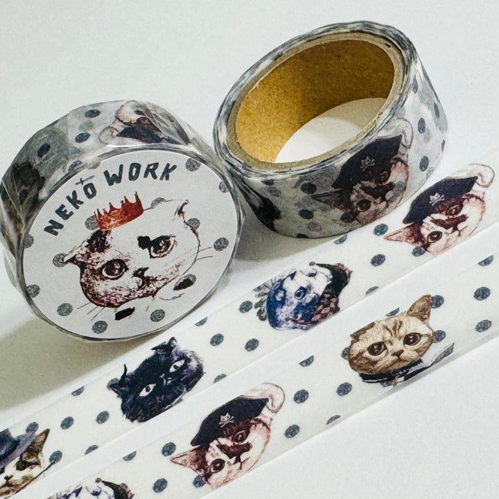 CATS In CHARACTER DRESSING Up Japanese Kitten Washi Tape ~ 1 Roll ~ 15mm x 5m (16 Feet)