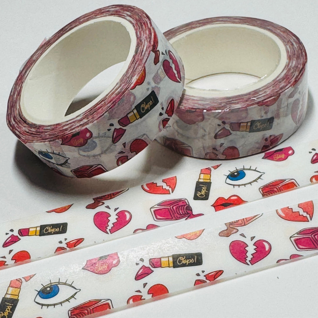 UNBREAK MY HEART Valentine Washi Tape ~ 1 Roll ~ 15mm x 10m (33 Feet)