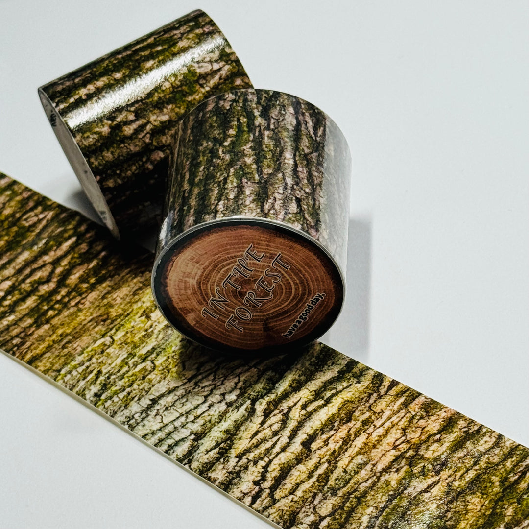 LARGE OAK TREE Stump Woodgrain Washi Tape ~ 1 Roll ~ 40mm x 2m (7 Feet)
