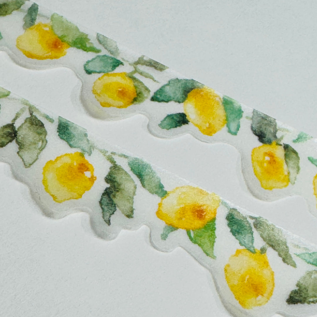 LEMON TREE RIPE For Picking Washi Tape Designed By Mind Wave ~ 1 Roll ~ 18mm x 5m (16 Feet)