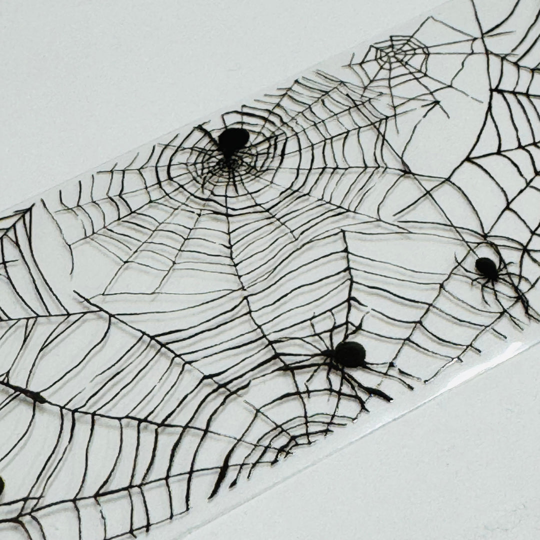 COBWEBS And SPIDERWEBS Halloween PET Washi Tape ~ 1 Roll ~ 40mm x 2m (7 Feet)