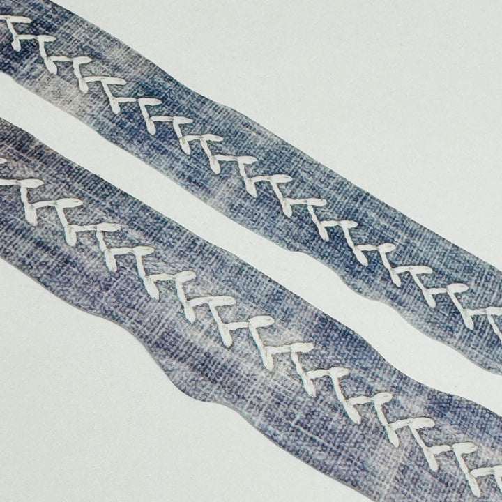 DENIM STITCH FAUX Fabric Paper Washi Tape ~ 1 Roll ~ 18mm x 3m (10 Feet)