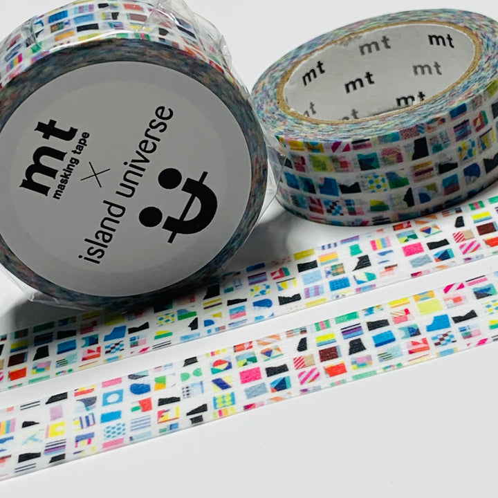 ISLAND UNIVERSE FLAGS Small Mt Washi Tape ~ 1 Roll ~ 15mm x 7m (23 Feet)