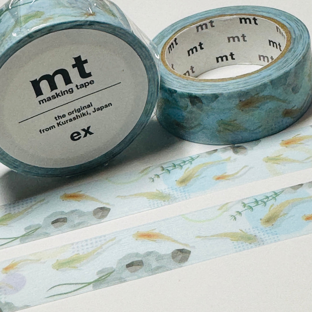 JAPANESE KILLIFISH POND MT Washi Tape ~ 1 Roll ~ 15mm x 7m (23 Feet)