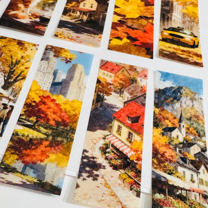 AUTUMN PLAY GIRL In The City Ephemera Sticker Pack ~ 25 Pieces ~ 30mm x 95mm