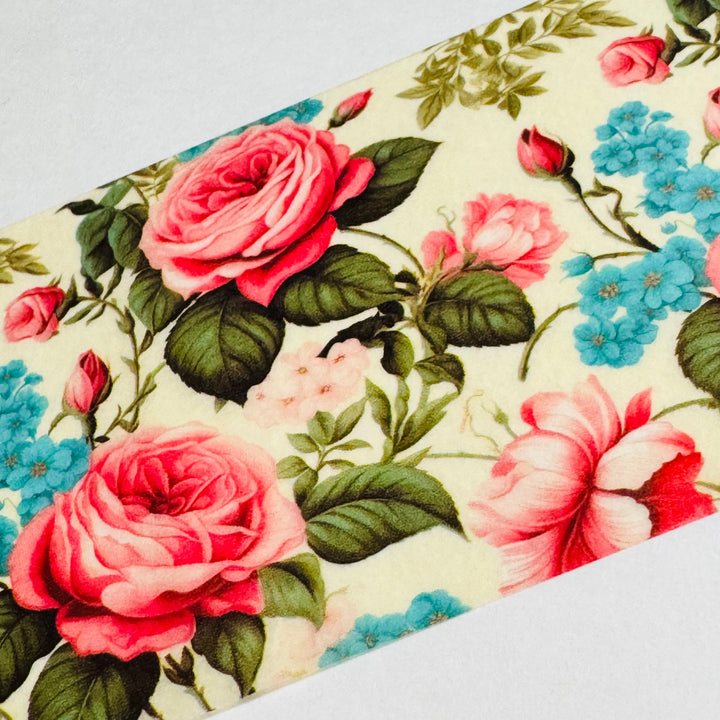 FRENCH ROCOCO PRINCESS ROSES Large Washi Tape ~ 1 Roll ~ 60mm x 2m (7 Feet)