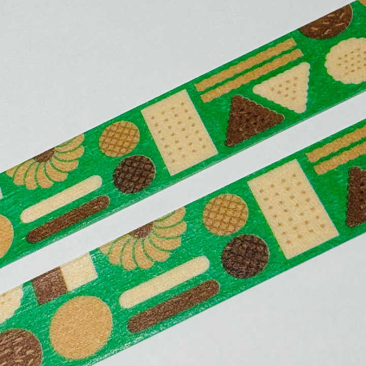 GEOMETRIC SHORTBREAD COOKIES MT Washi Tape - 1 Roll  - 15mm x 7m (23 Feet)