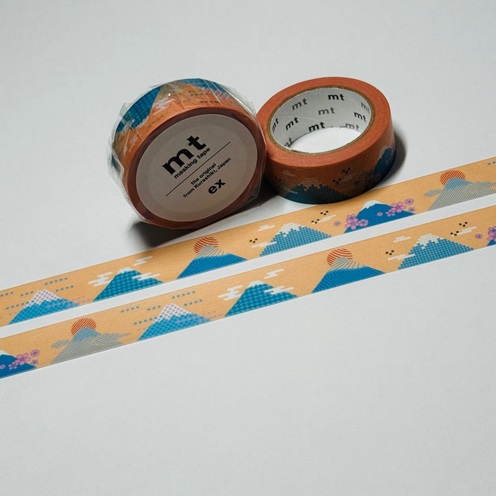 GRAPHIC MOUNT FUJI MT Washi Tape ~ 1 Roll ~ 15mm x 7m (23 Feet)