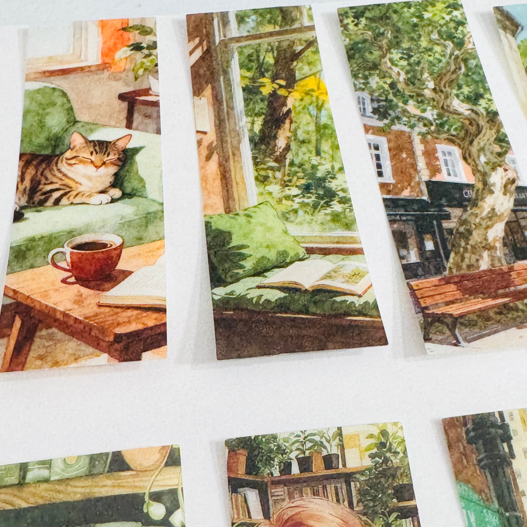 SUMMER LOVIN' GIRL In The City Ephemera Sticker Pack ~ 25 Pieces ~ 30mm x 95mm