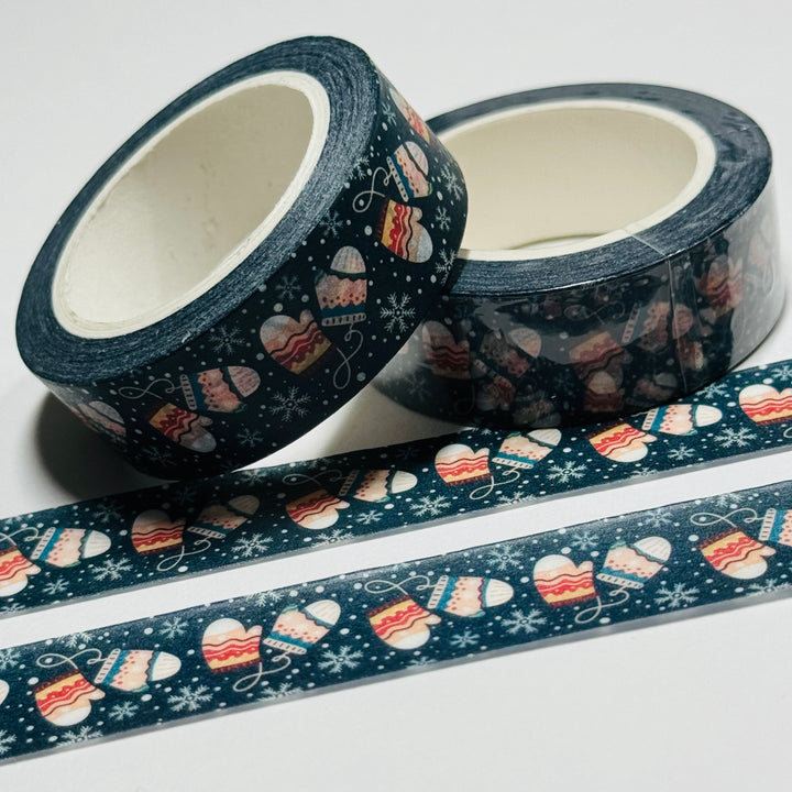 KNIT ARCTIC MITTENS WINTER Washi Tape ~ 1 Roll ~ 15mm x 10m (33 Feet)