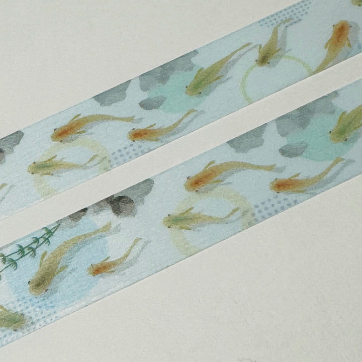 JAPANESE KILLIFISH POND MT Washi Tape ~ 1 Roll ~ 15mm x 7m (23 Feet)