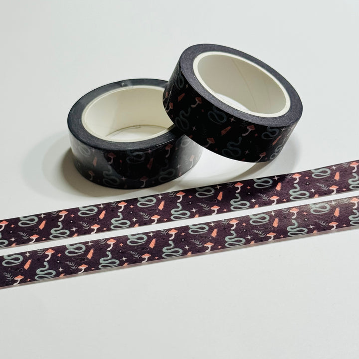 SLITHERING SCALY & COLD-BLOODED SNAKES Halloween Washi Tape ~ 1 Roll ~ 15mm x 10m (33 Feet)
