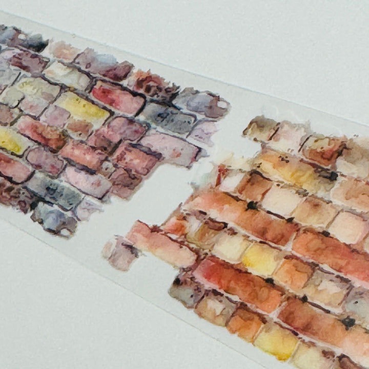 MOTTLED CRACKED WALL PET Washi Tape ~ 1 Roll ~ 40mm x 2m (7 Feet)