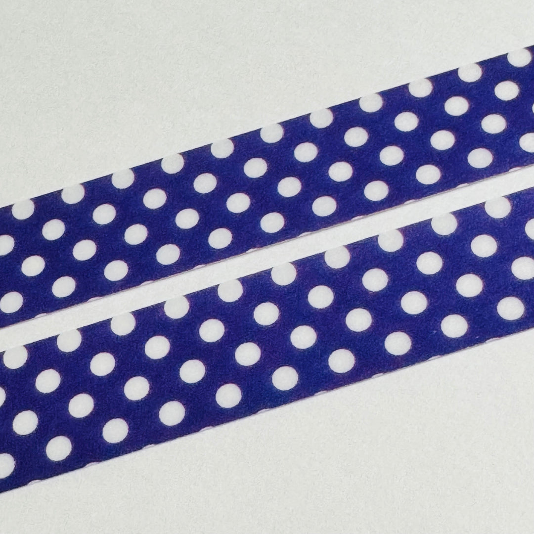DEEP PURPLE POLKA Dots Mt Washi Tape ~ 1 Roll ~ 15mm x 7m (23 Feet)