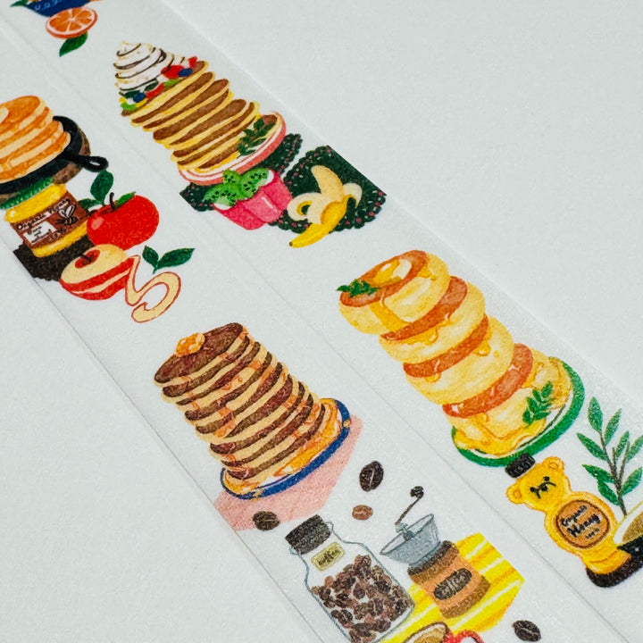 PANCAKES A MILE HIGH World Craft Washi Tape ~ 1 Roll ~ 15mm x 7m (23 Feet)