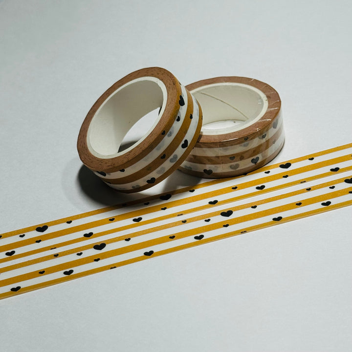 HONEY FROM THE HEART Washi Tape ~ 1 Roll ~ 15mm x 10m (33 Feet)