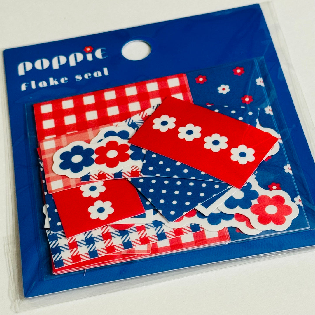 PATRIOTIC STICKER PACK Red White & Blue World Craft Sticker Flakes Pack ~ 30 Stickers ~ 10 Designs (3 of Each Design)