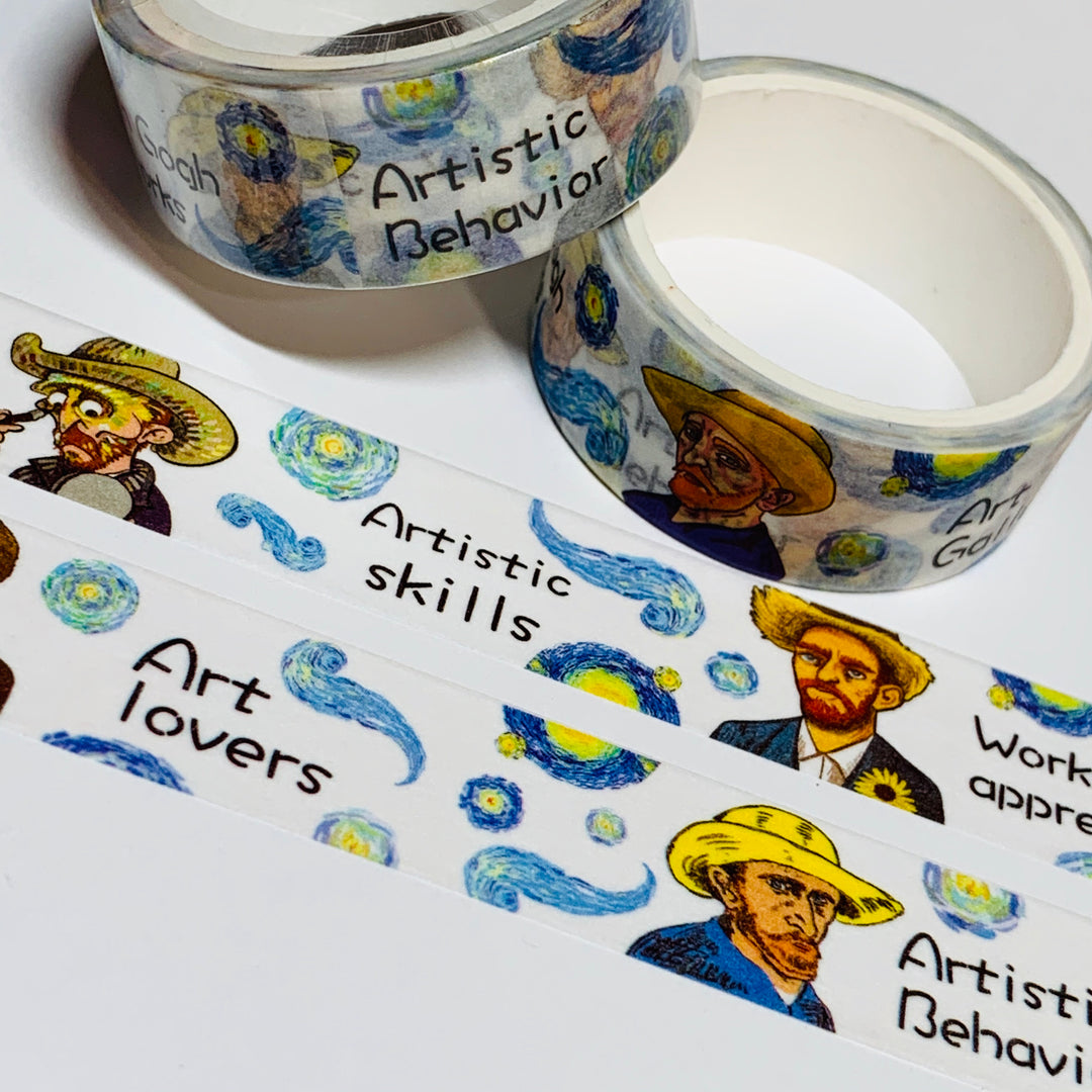 STARRY NIGHT ARTISTIC Behavior Washi Tape ~ 1 Roll ~ 15mm x 5m (16 Feet)