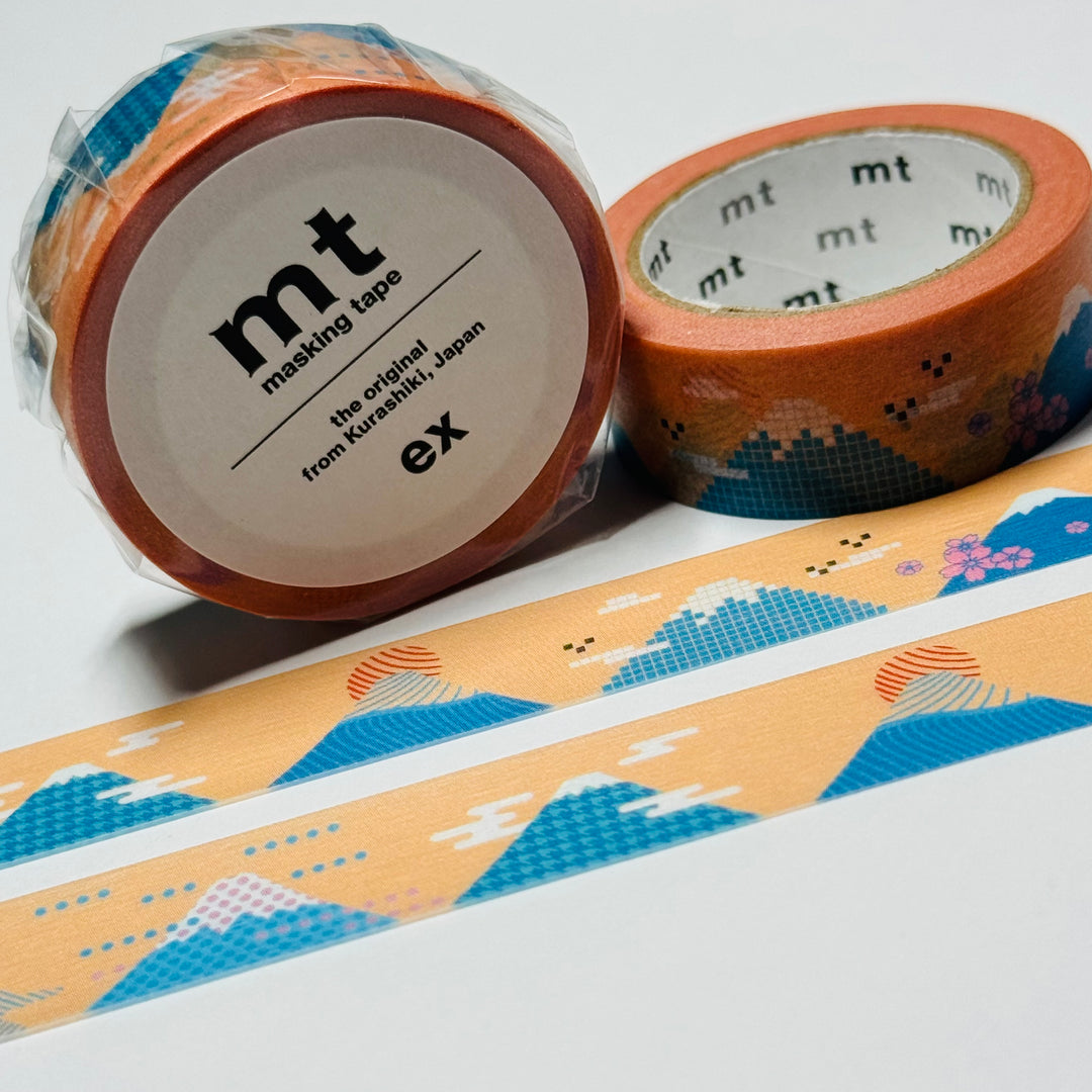 GRAPHIC MOUNT FUJI MT Washi Tape ~ 1 Roll ~ 15mm x 7m (23 Feet)