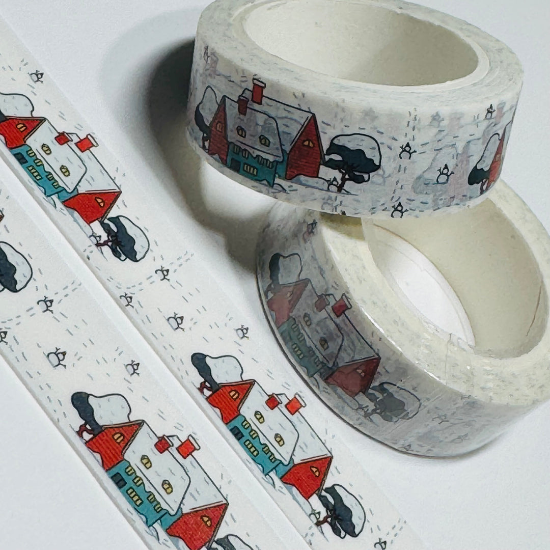 SNEAKY SNOWMAN FOLLIES At HOME Washi Tape ~ 1 Roll ~ 15mm x 10m (33 Feet)