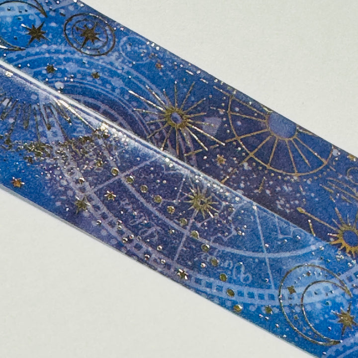 CELESTIAL BODIES ASTROLOGY World Craft Washi Tape ~ 1 Roll ~ 15mm x 5m (16 Feet)