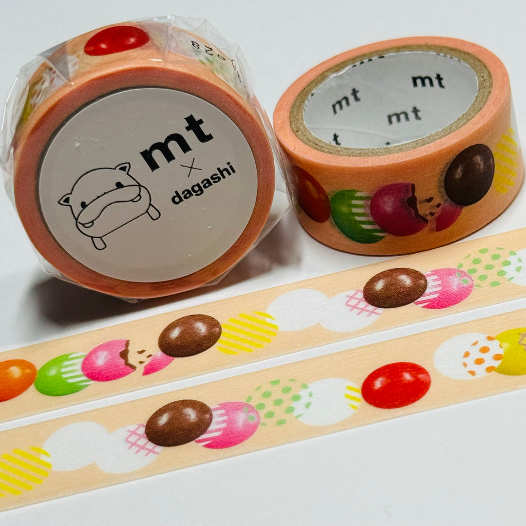 COLOR CHOCO DAGASHI - Penny Candy - MT Washi Tape - 1 Roll - 15mm x 3m (10 Feet)