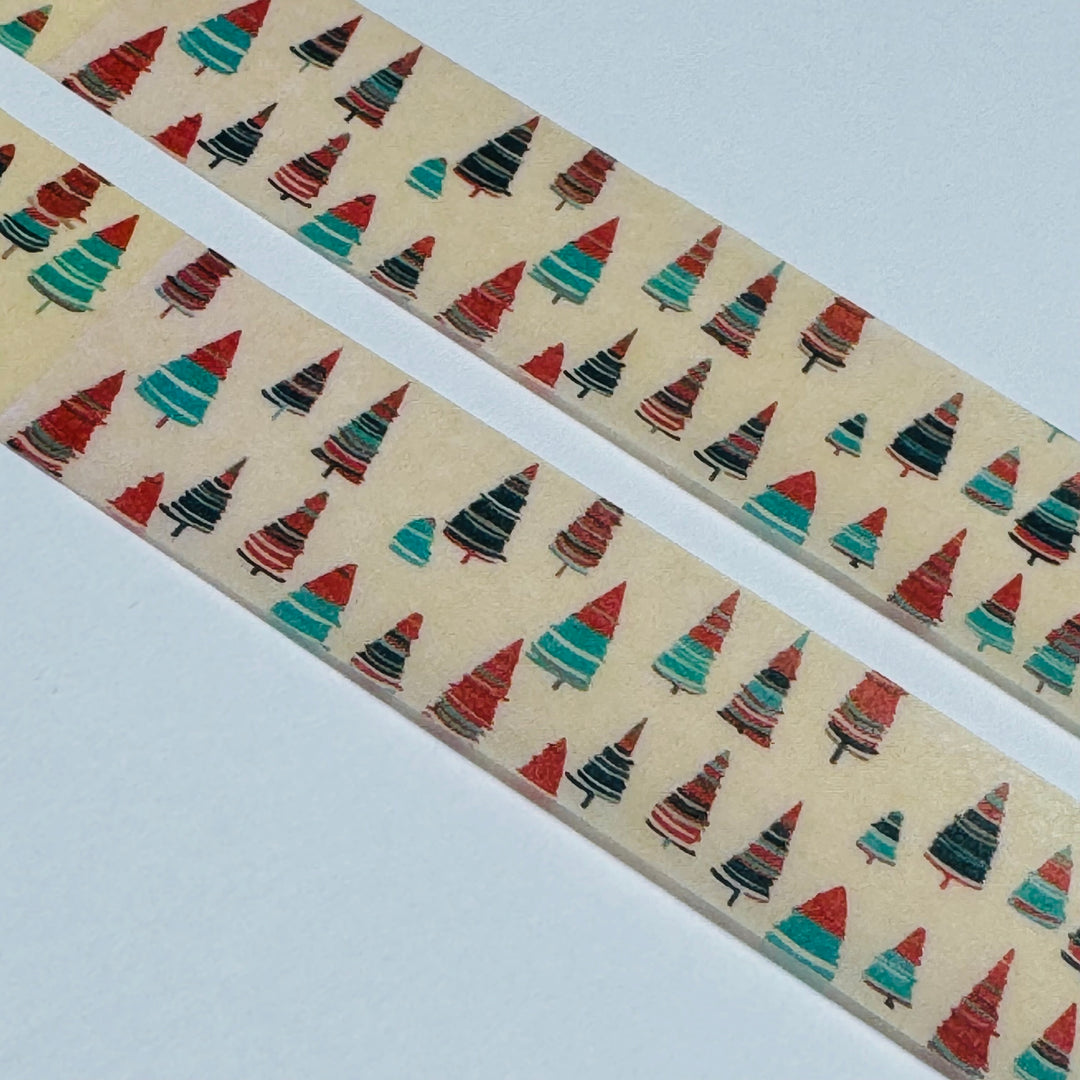 CHRISTMAS TREE FARM Washi Tape ~ 1 Roll - 15mm x 10m (33 Feet)