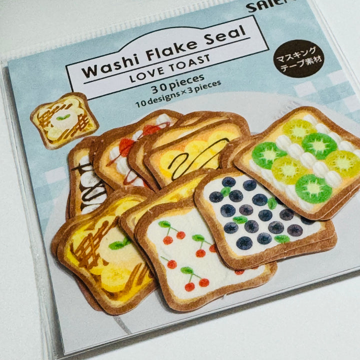 SWEET BREAD TOAST Breakfast Sticker Flakes Pack ~ 30 Pieces